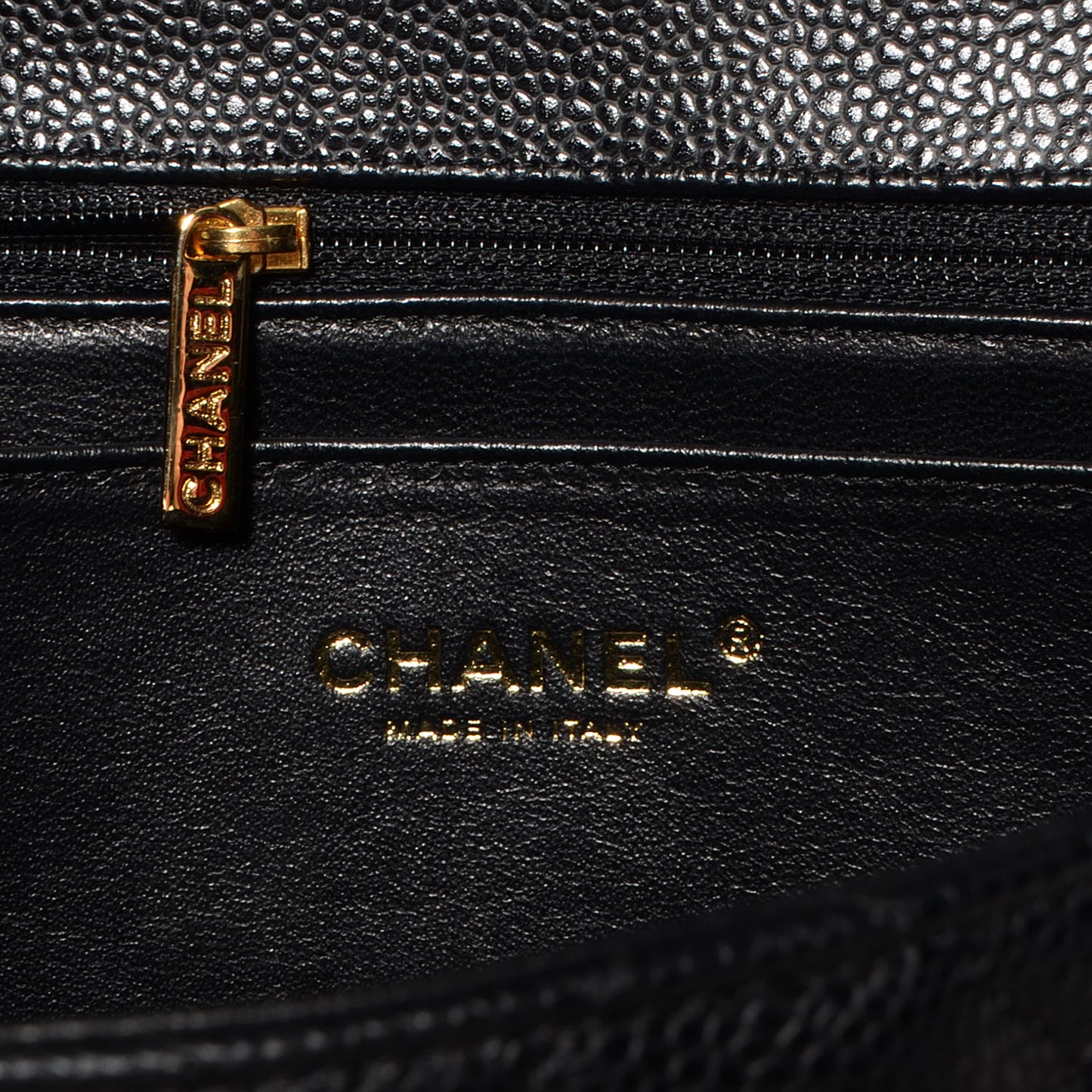 Caviar Jumbo Single Flap Black