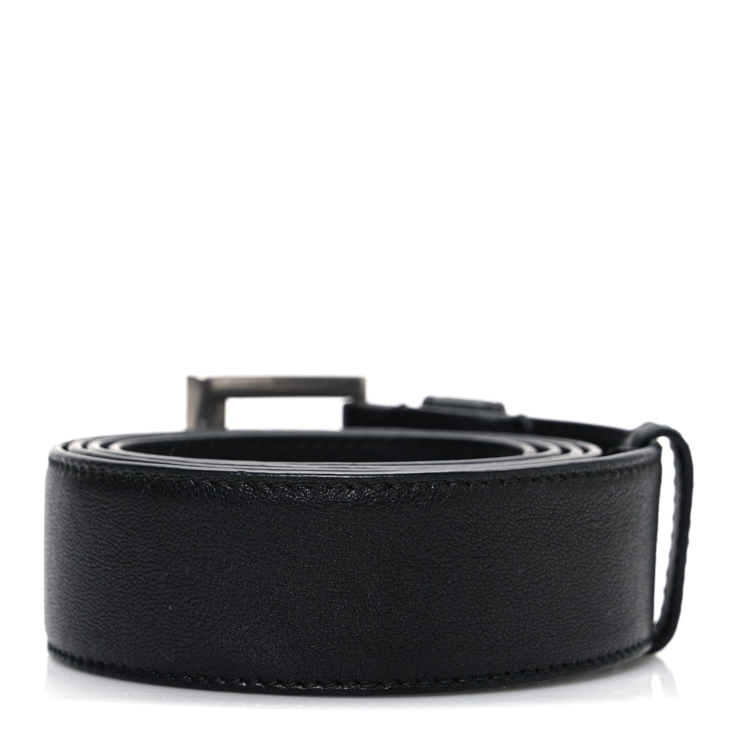 Prada Nappa Square Buckle Belt 80 32 Black 1873228 – FASHIONPHILE