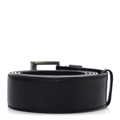 Prada Nappa Square Buckle Belt 80 32 Black 2 of 5