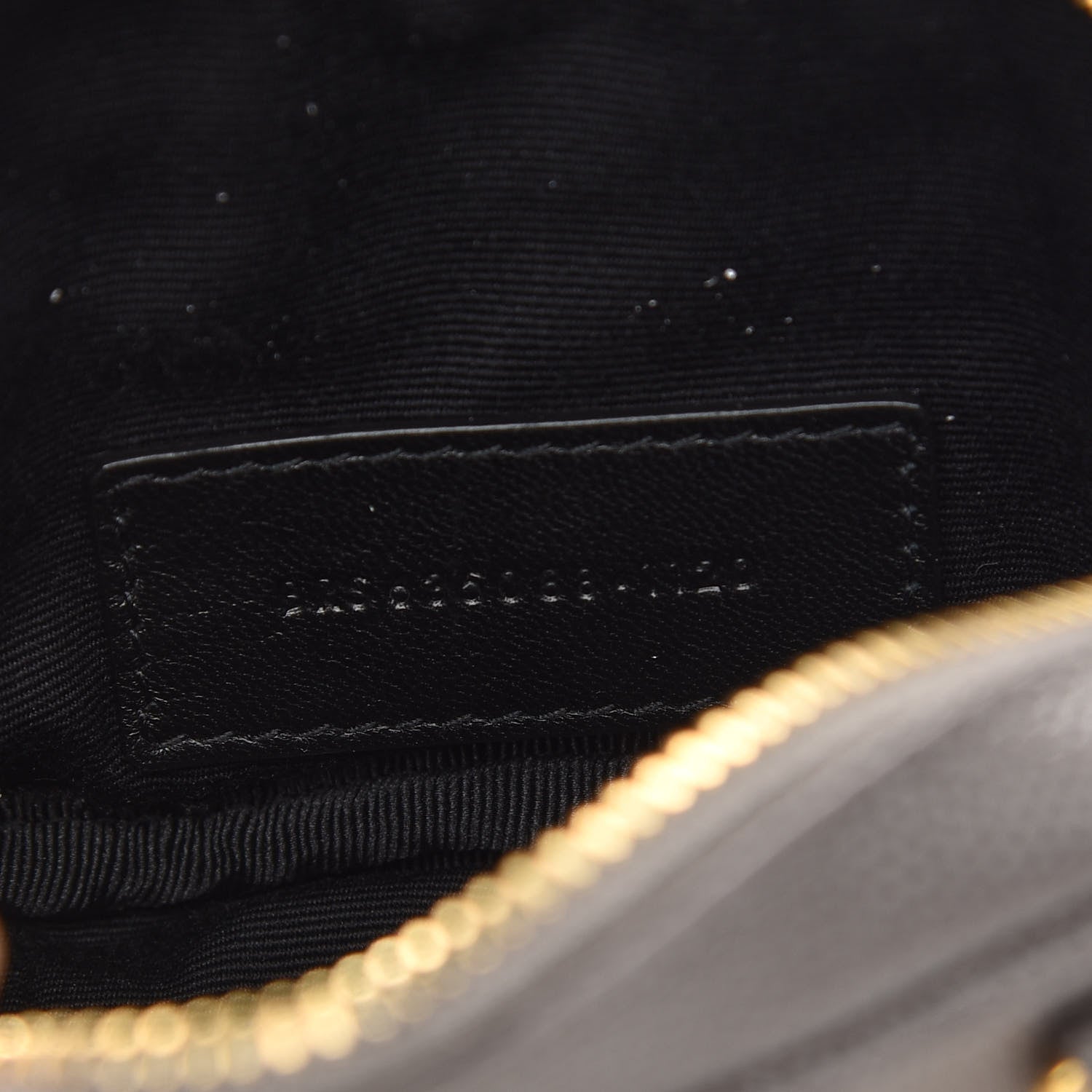 Saint Laurent Grain De Poudre Matelasse Monogram Baby Lou Camera Bag Fog 7 of 9