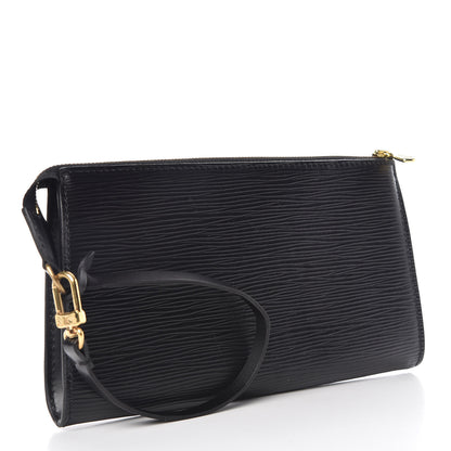 Louis Vuitton Epi Pochette Accessories 21 Black 3 of 11