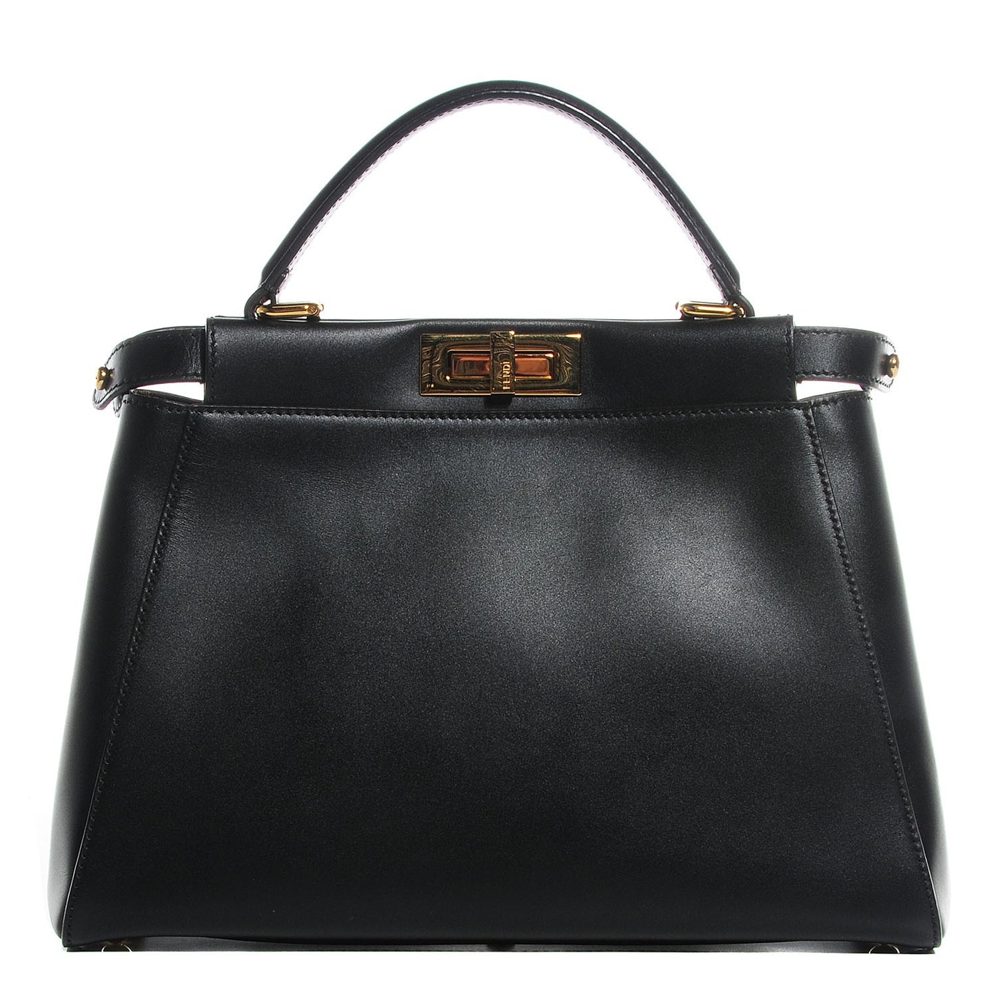 Vitello Morgan Fabric Jacquard Pequin Medium Peekaboo Iconic Satchel Black Tobacco