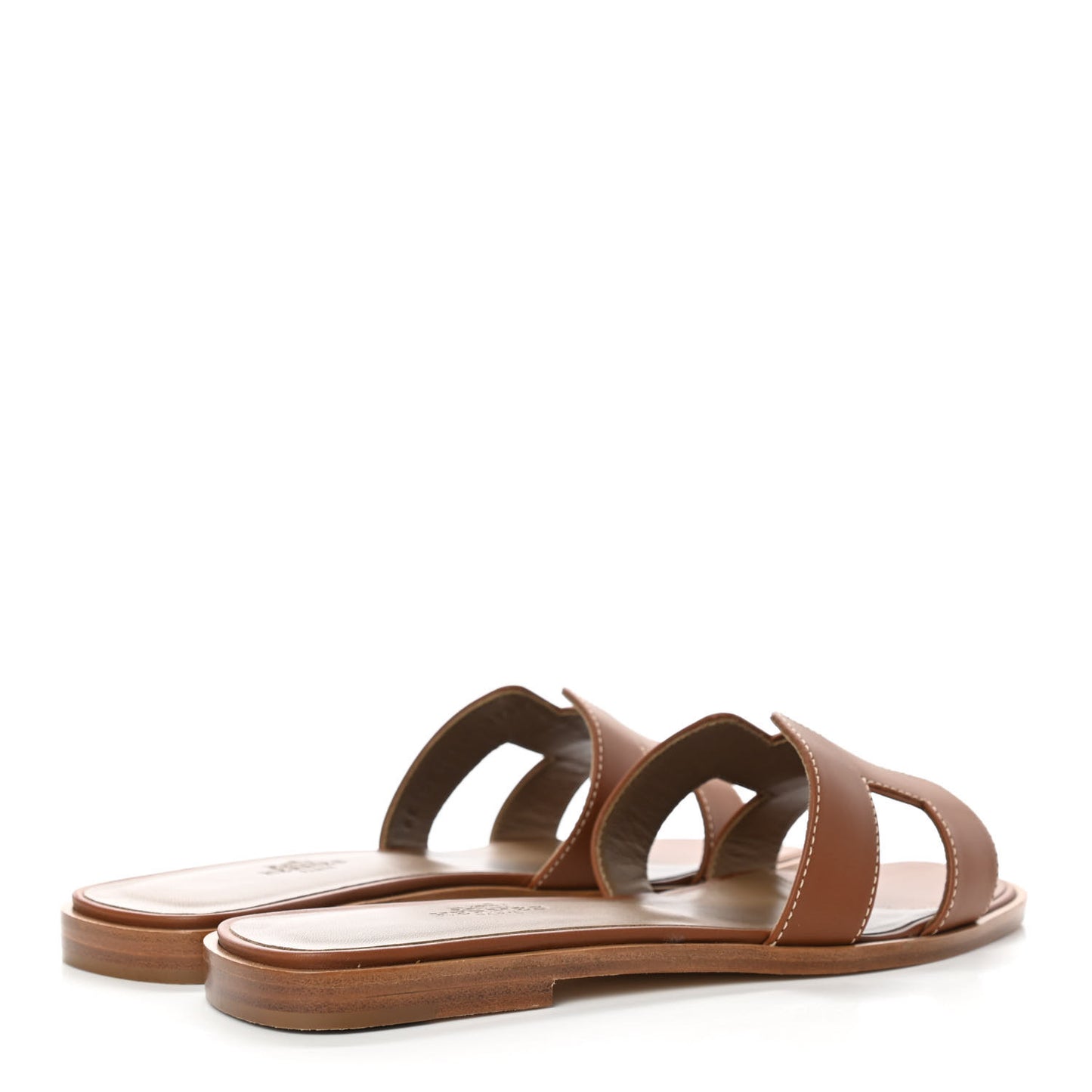 Box Calfskin Oran Sandals 37 Gold
