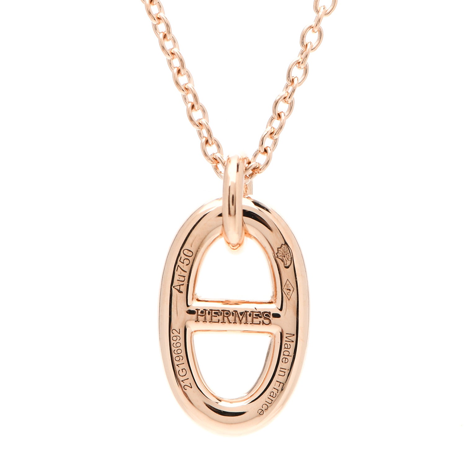Hermes 18K Rose Gold PM Farandole Pendant Necklace 4 of 5
