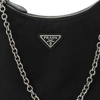Prada Nylon Re-Edition 2005 Shoulder Bag Black 9 of 11