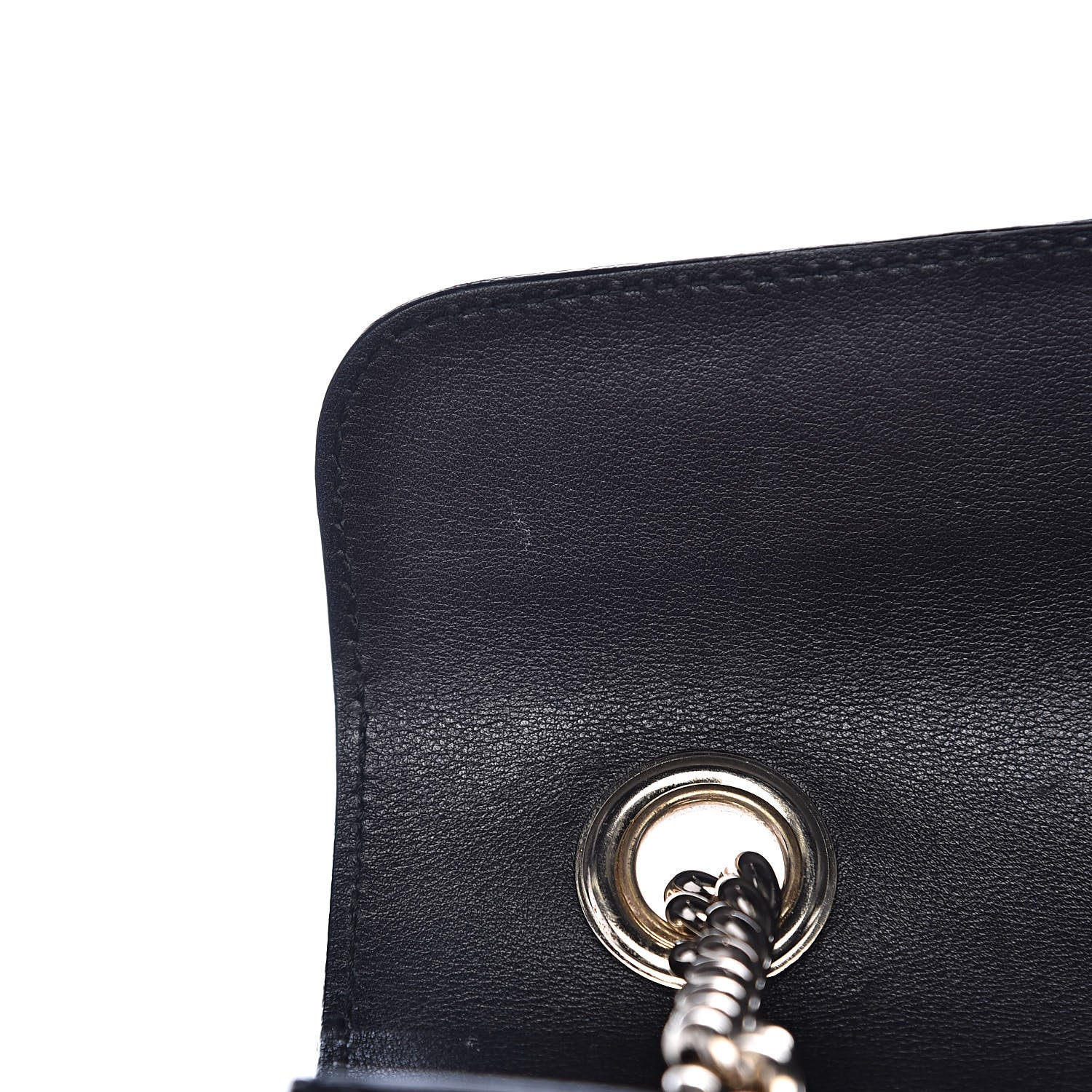 Gucci Guccissima Medium Emily Chain Shoulder Bag Black 8 of 11