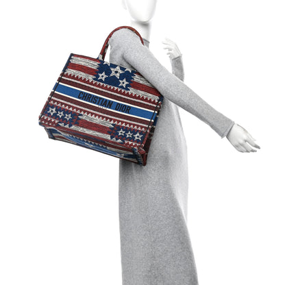 Christian Dior Canvas Embroidered Exclusive US Book Tote Multicolor 2 of 13