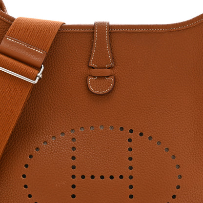 Hermes Taurillon Clemence Evelyne III PM Gold 8 of 12