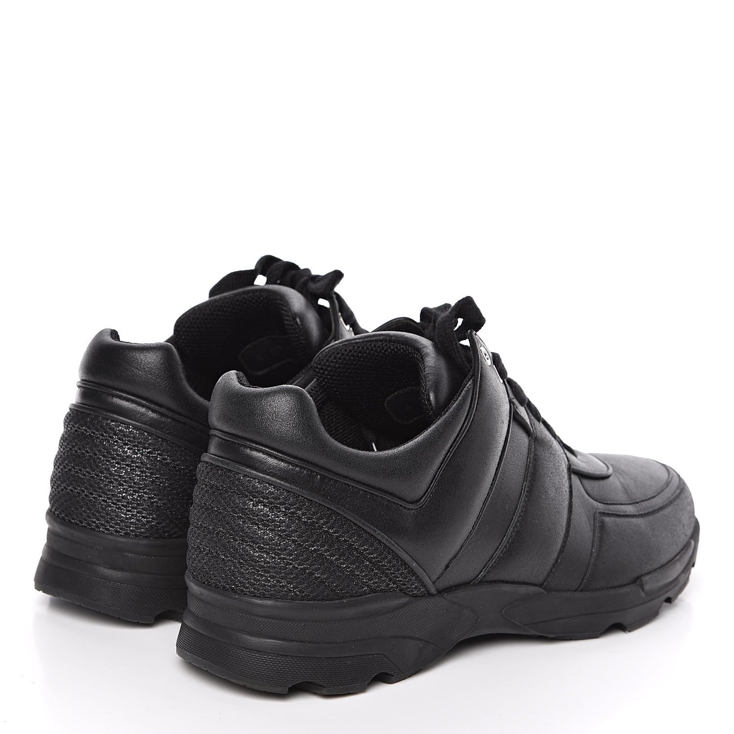 Calfskin Mens CC Sneakers 44 Black