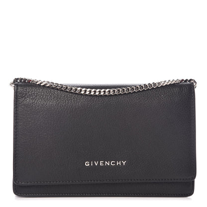 Givenchy Sugar Goatskin Pandora Chain Wallet Black 1 of 12
