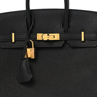 Hermes Togo Birkin 25 Black 8 of 13