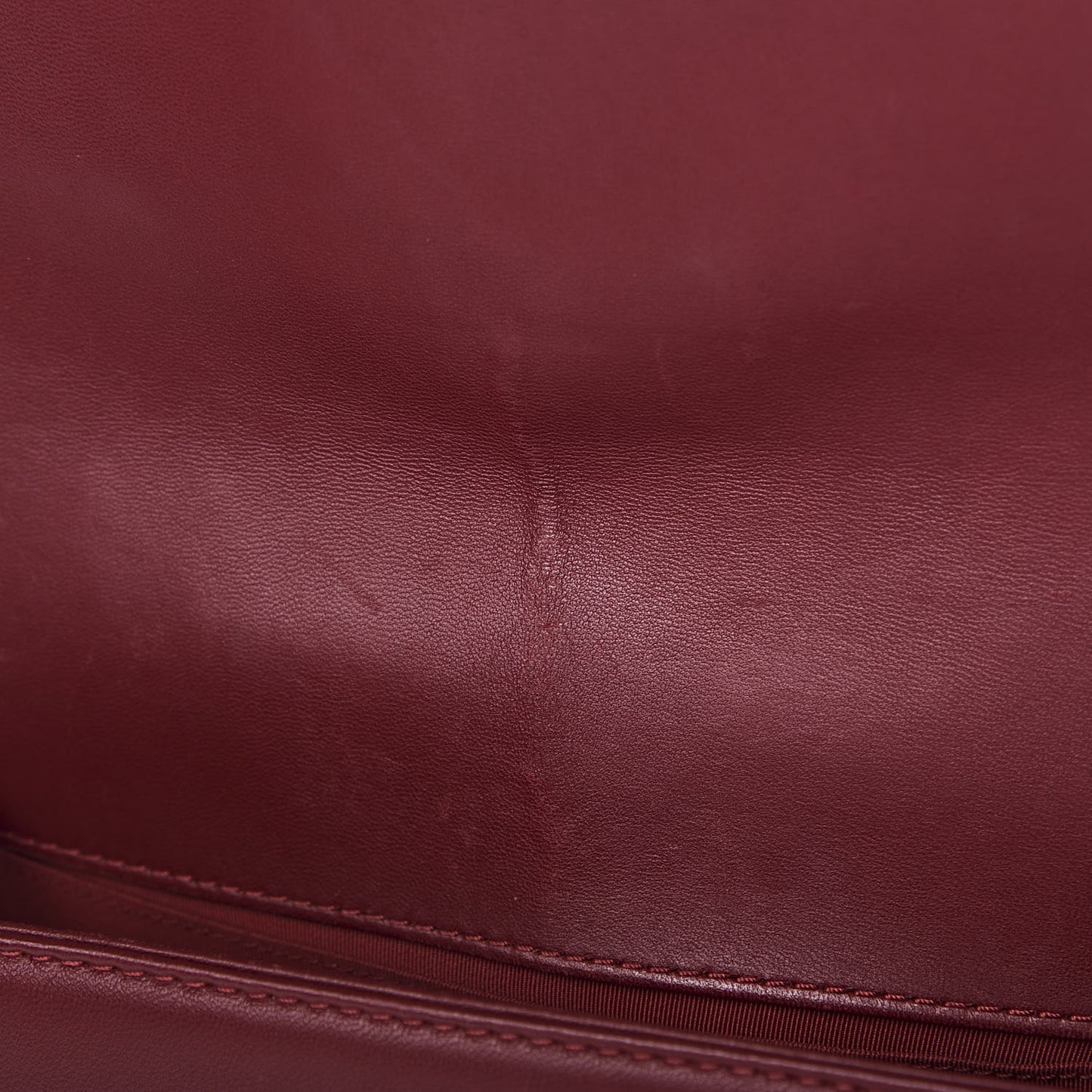 Lambskin Quilted Medium Boy Flap Black Red