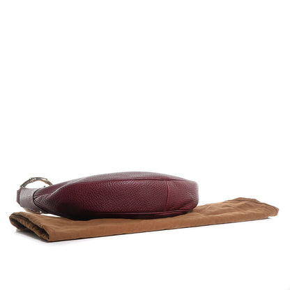 Gucci Leather Half Moon Bamboo Ring Hobo Dark Red 4 of 7