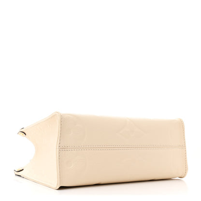 Louis Vuitton Empreinte Monogram Giant Onthego PM Cream Beige 4 of 10