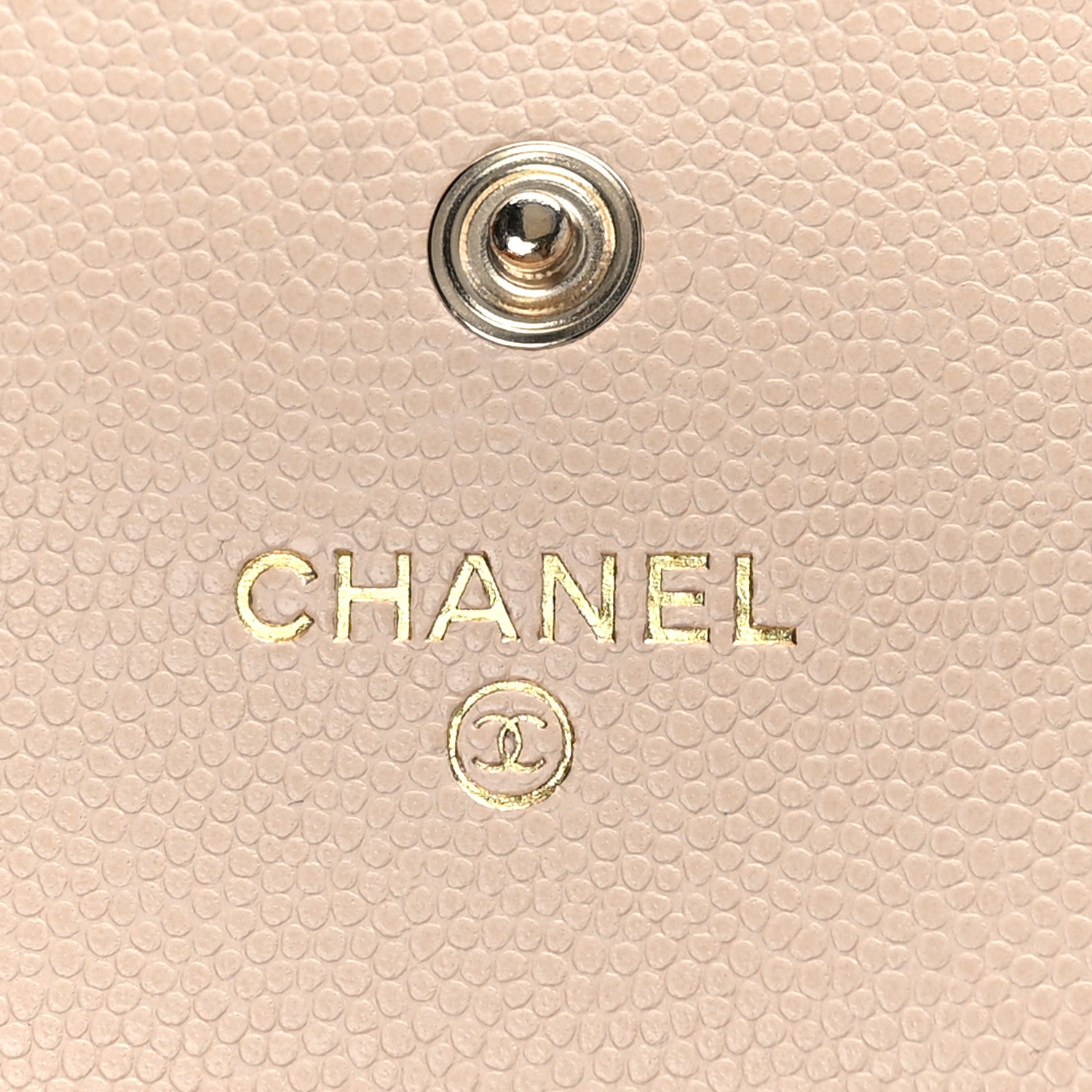Chanel Caviar Pearl Quilted Coco Candy Wallet Beige 6 of 10