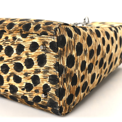 Christian Dior Canvas Leopard Print Large Lady Dior 9 of 11