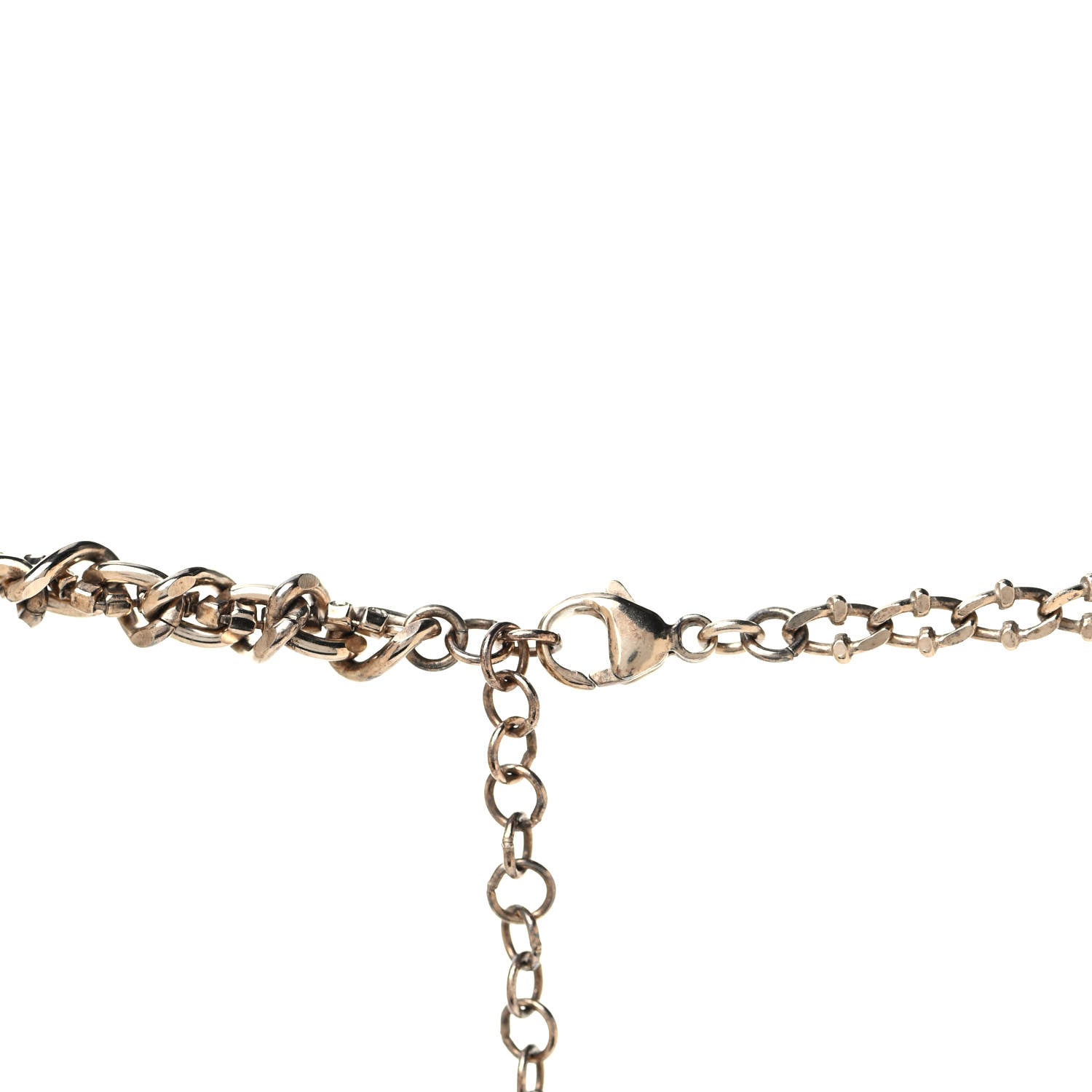 Chanel Crystal CC Multi Strand Necklace Gold 3 of 4