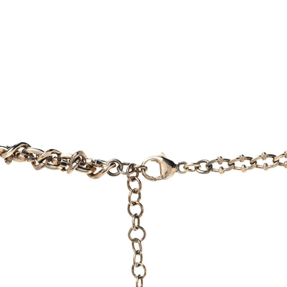 Chanel Crystal CC Multi Strand Necklace Gold 3 of 4