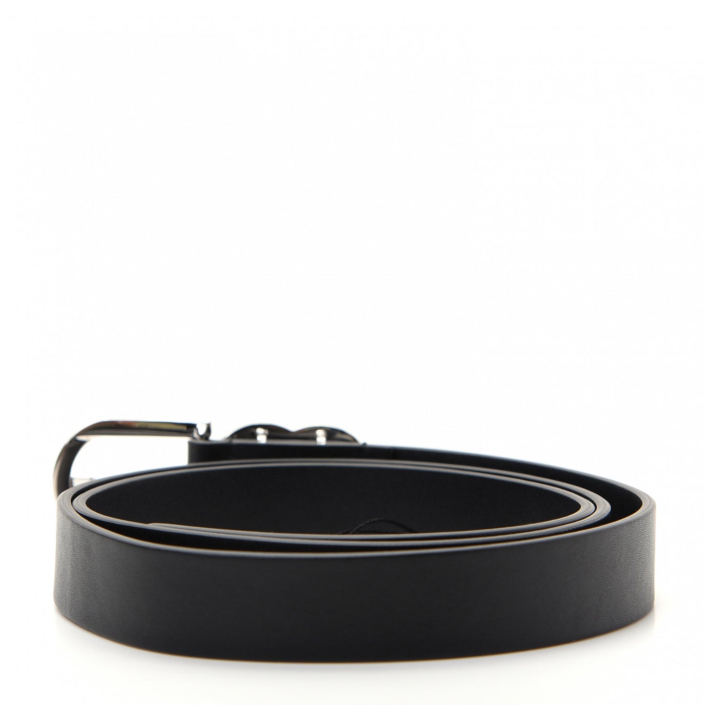 Calfskin Crystal CC Belt 85 34 Black
