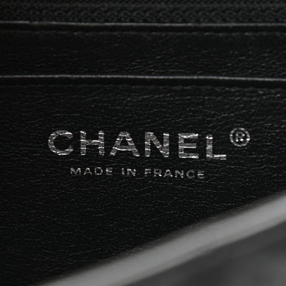 Chanel Crumpled Calfskin Quilted Mini Rectangular Flap So Black 6 of 12