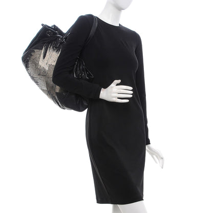 Valentino Garavani Nappa Beaded Glam Tote Black 3 of 19