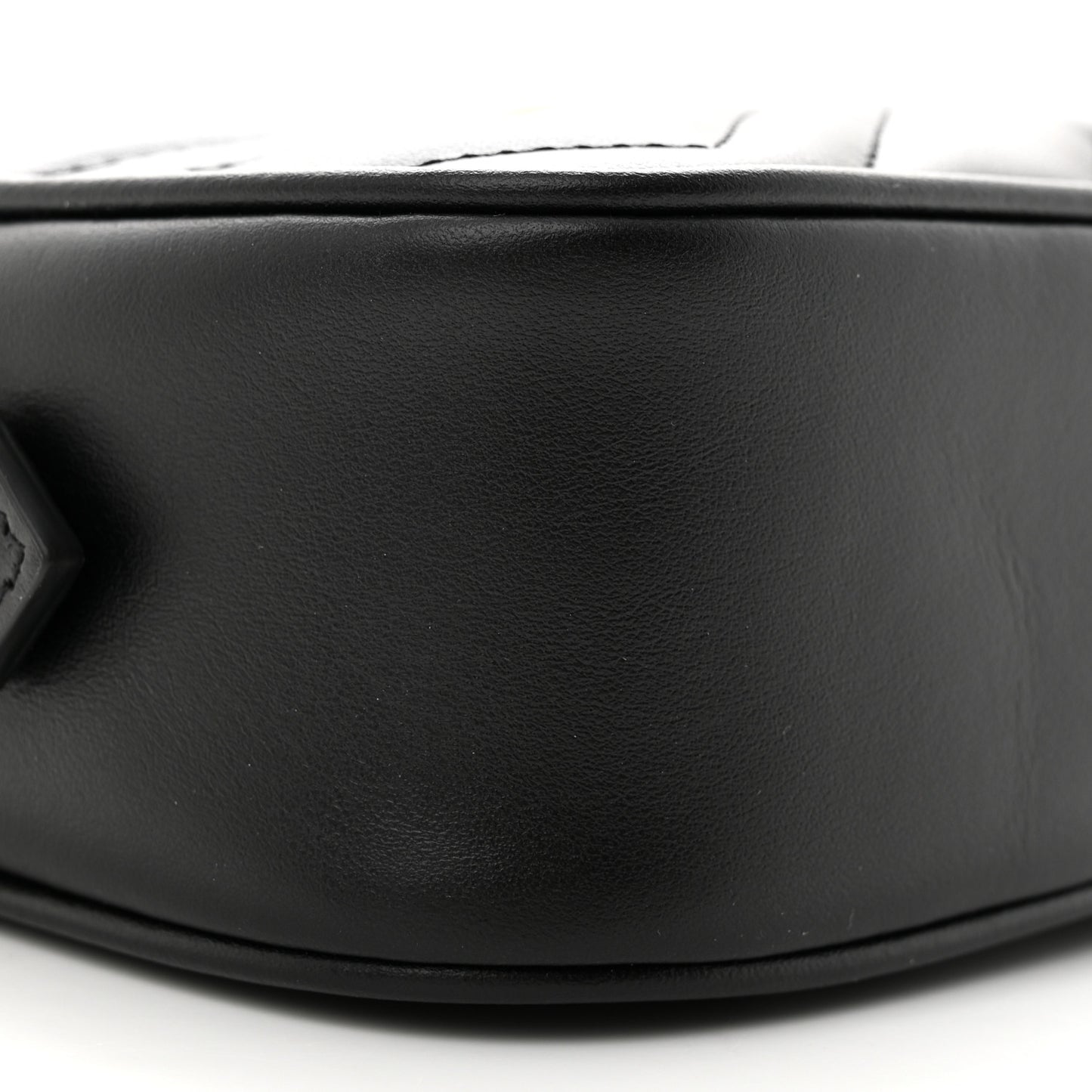 Calfskin Matelasse Mini GG Marmont Chain Shoulder Bag Black