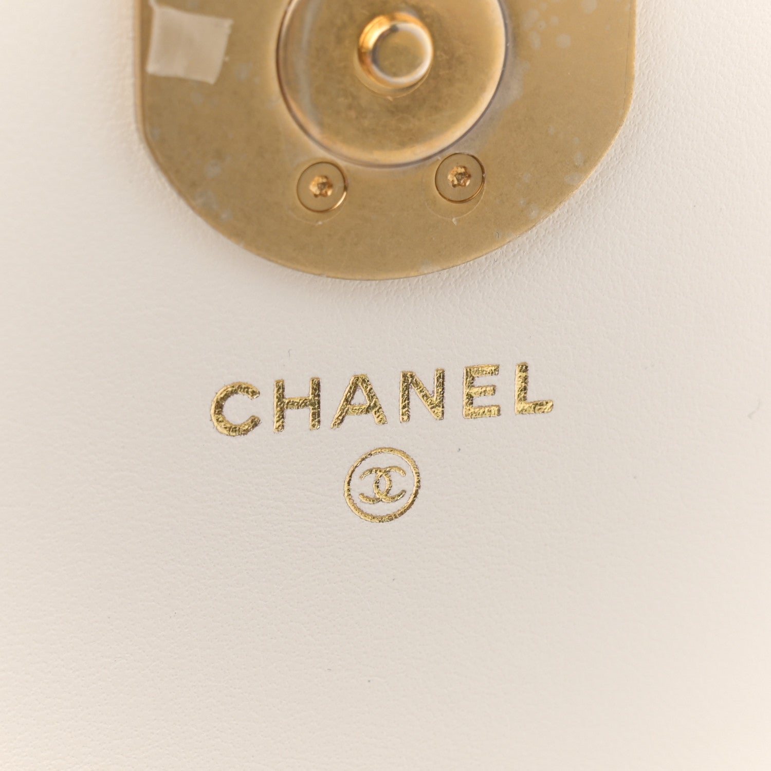 Chanel Lambskin Quilted Chanel 19 Flap Phone Holder With Chain White 6 of 14