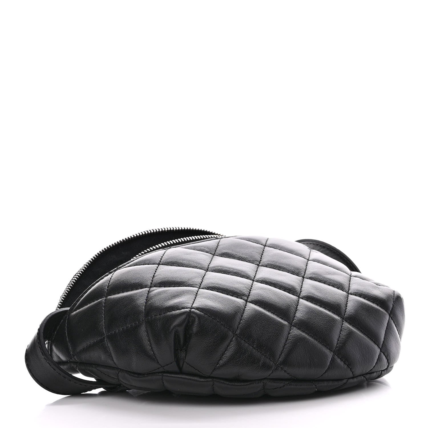 Chanel Calfskin Quilted Waist Belt Bag Black 4 of 10