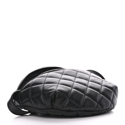 Chanel Calfskin Quilted Waist Belt Bag Black 4 of 10