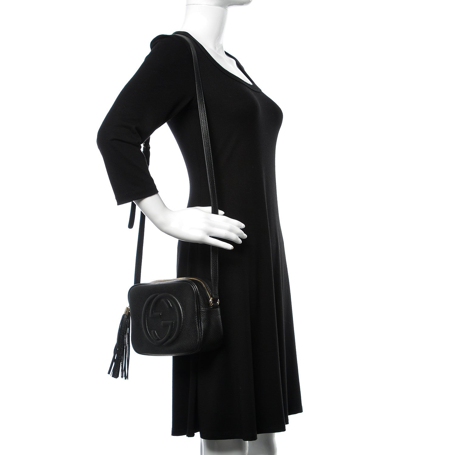 Gucci Pebbled Calfskin Small Soho Disco Bag Black 2 of 11