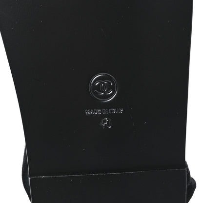 Chanel Fabric CC Velcro Dad Sandals 40 Black 6 of 9