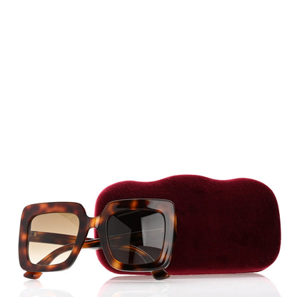 Gucci Acetate Oversize Sunglasses GG0328S Tortoise 8 of 8