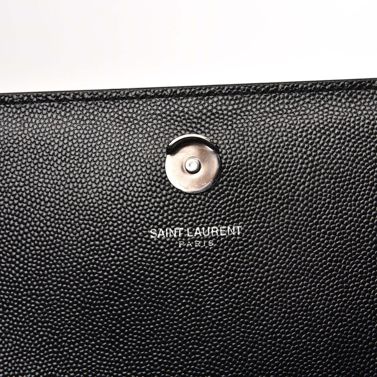 Saint Laurent Grain De Poudre Medium Classic Monogram Kate Satchel Black 6 of 7