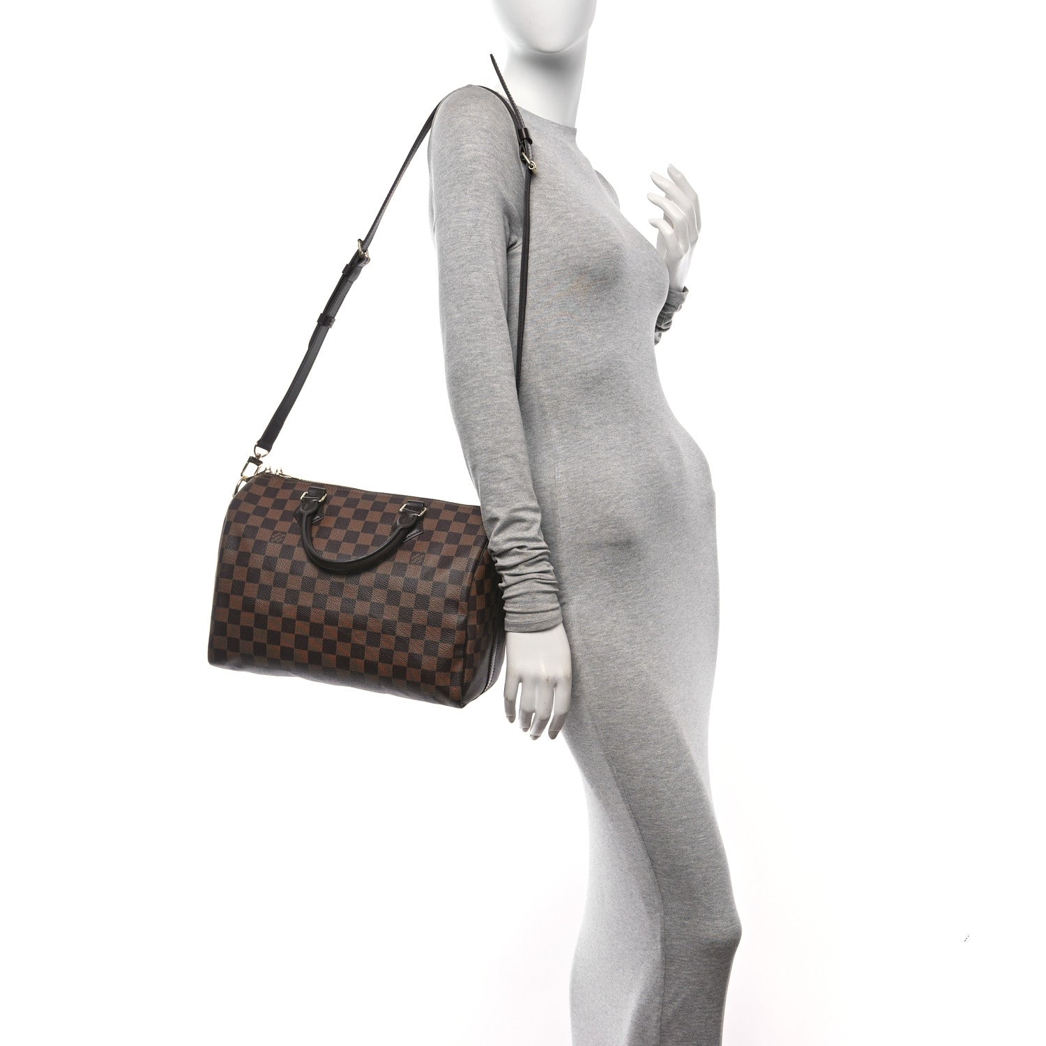 Louis Vuitton Damier Ebene Speedy Bandouliere 30 2 of 12