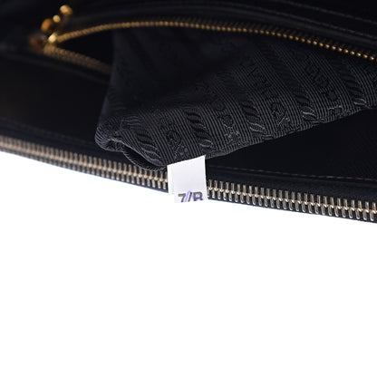Prada Saffiano Small Galleria Double Zip Tote Black 6 of 12