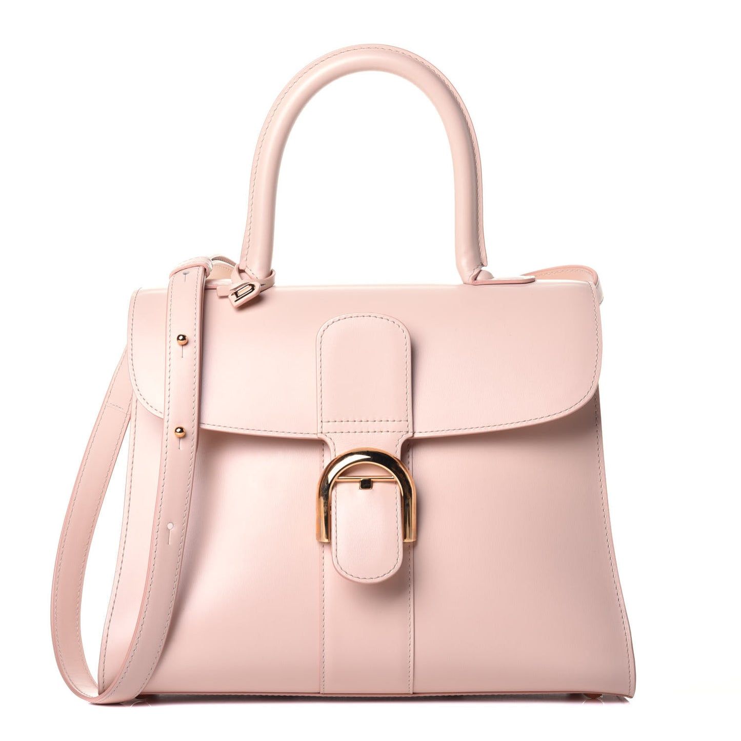 Calfskin MM Brillant Satchel Nude