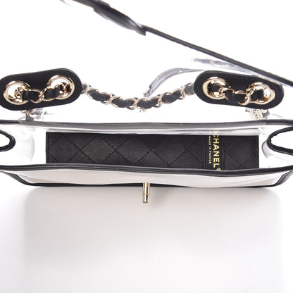Chanel Lambskin PVC Medium Coco Sand Flap Black 5 of 10