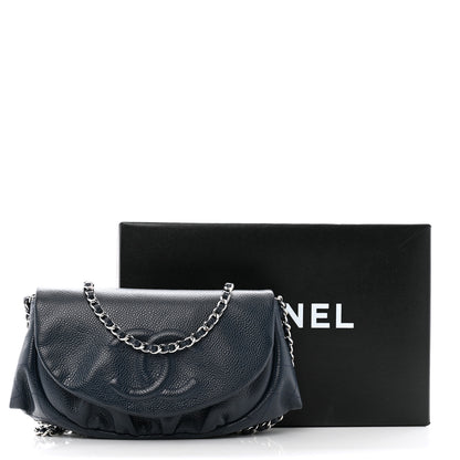 Chanel Caviar Half Moon Wallet On Chain WOC Marine 14 of 14