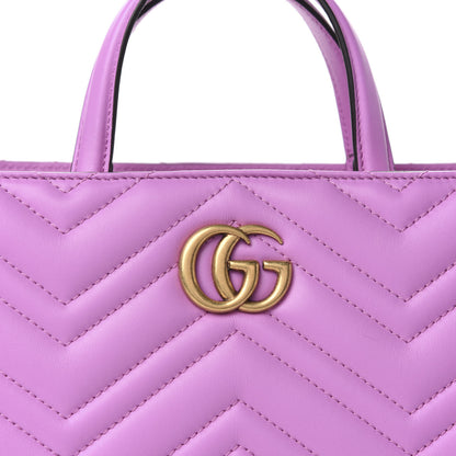 Gucci Calfskin Matelasse Small GG Marmont Tote Candy Mousse 10 of 10