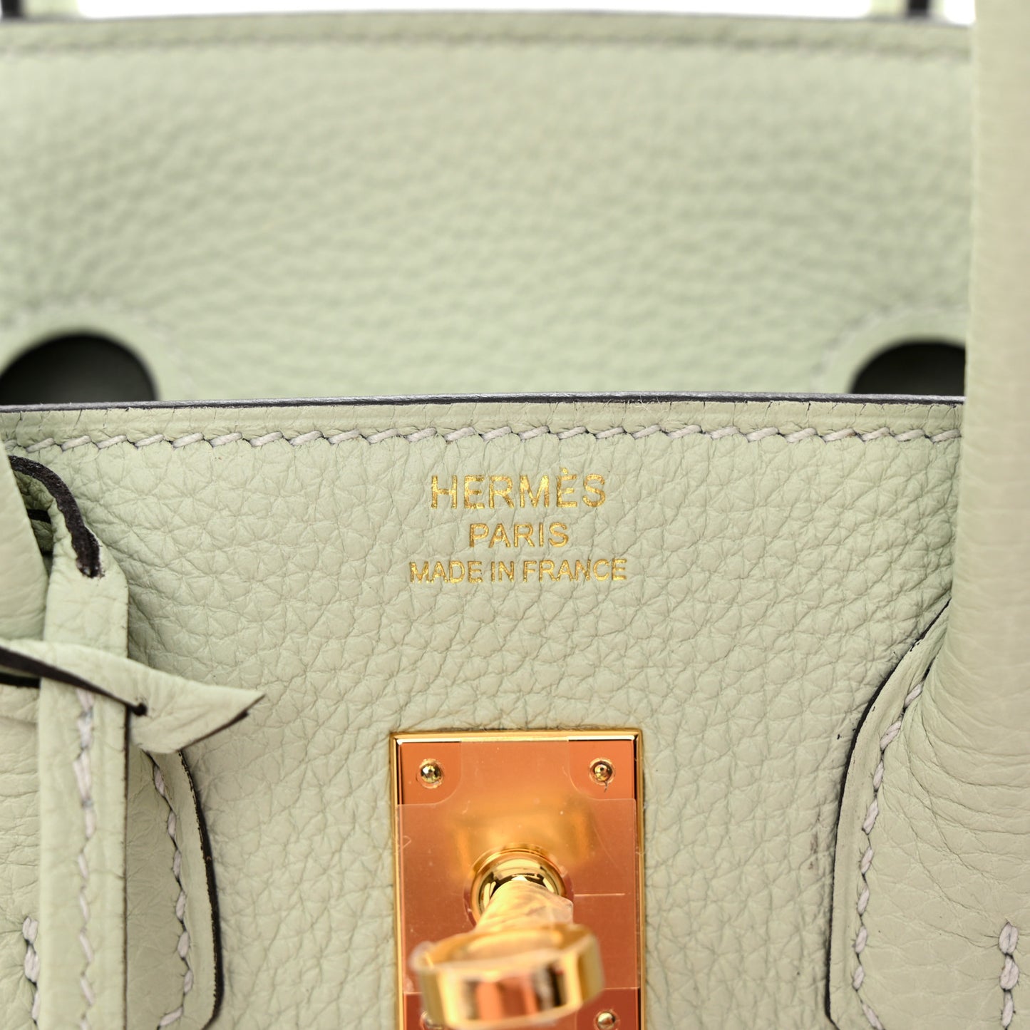 Togo Birkin 25 Gris Neve