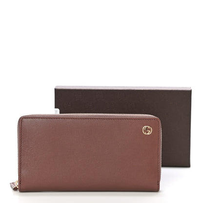 Gucci Calfskin Betty Zip Around Wallet Brown 10 of 10