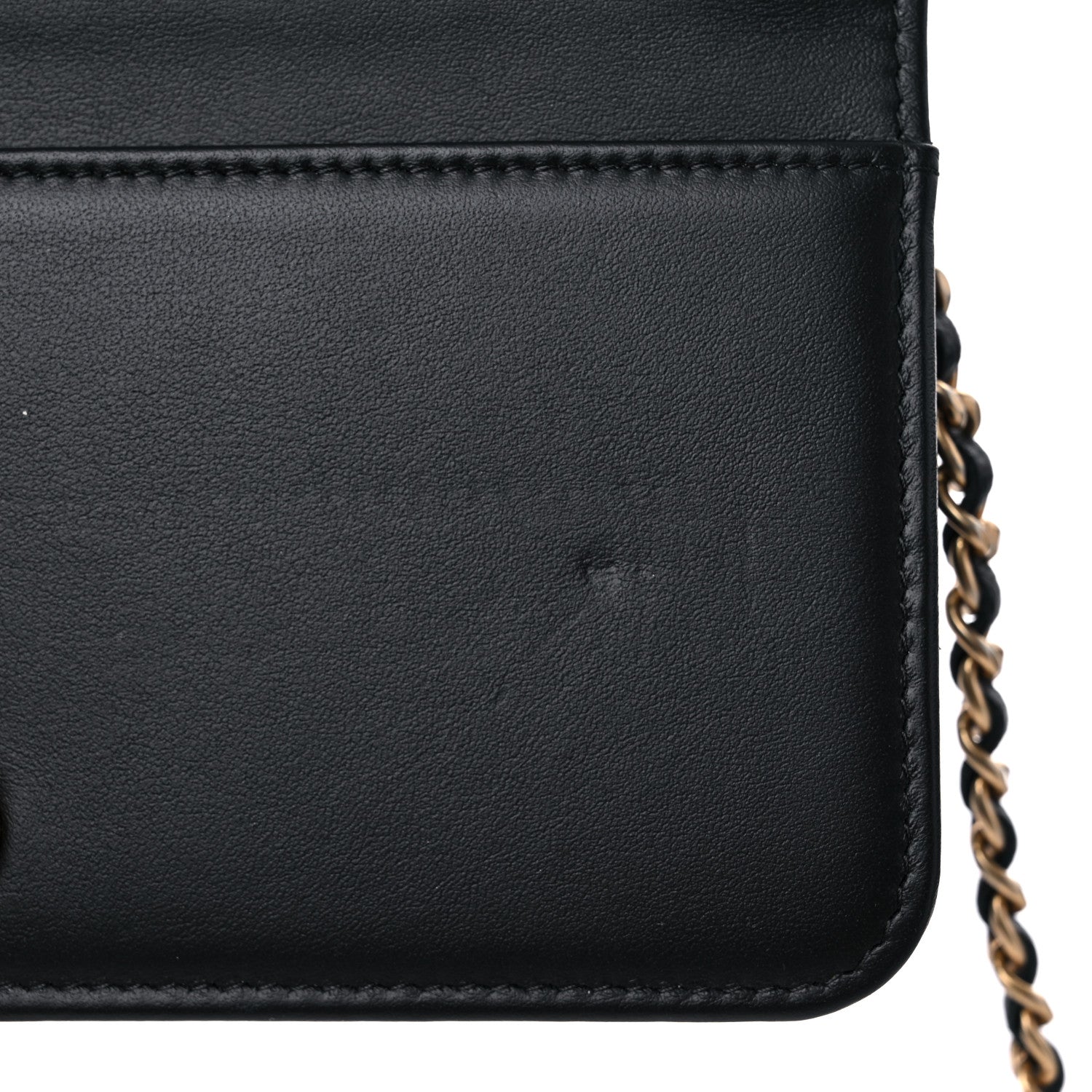 Chanel Caviar Quilted Boy Wallet On Chain WOC Black 14 of 15