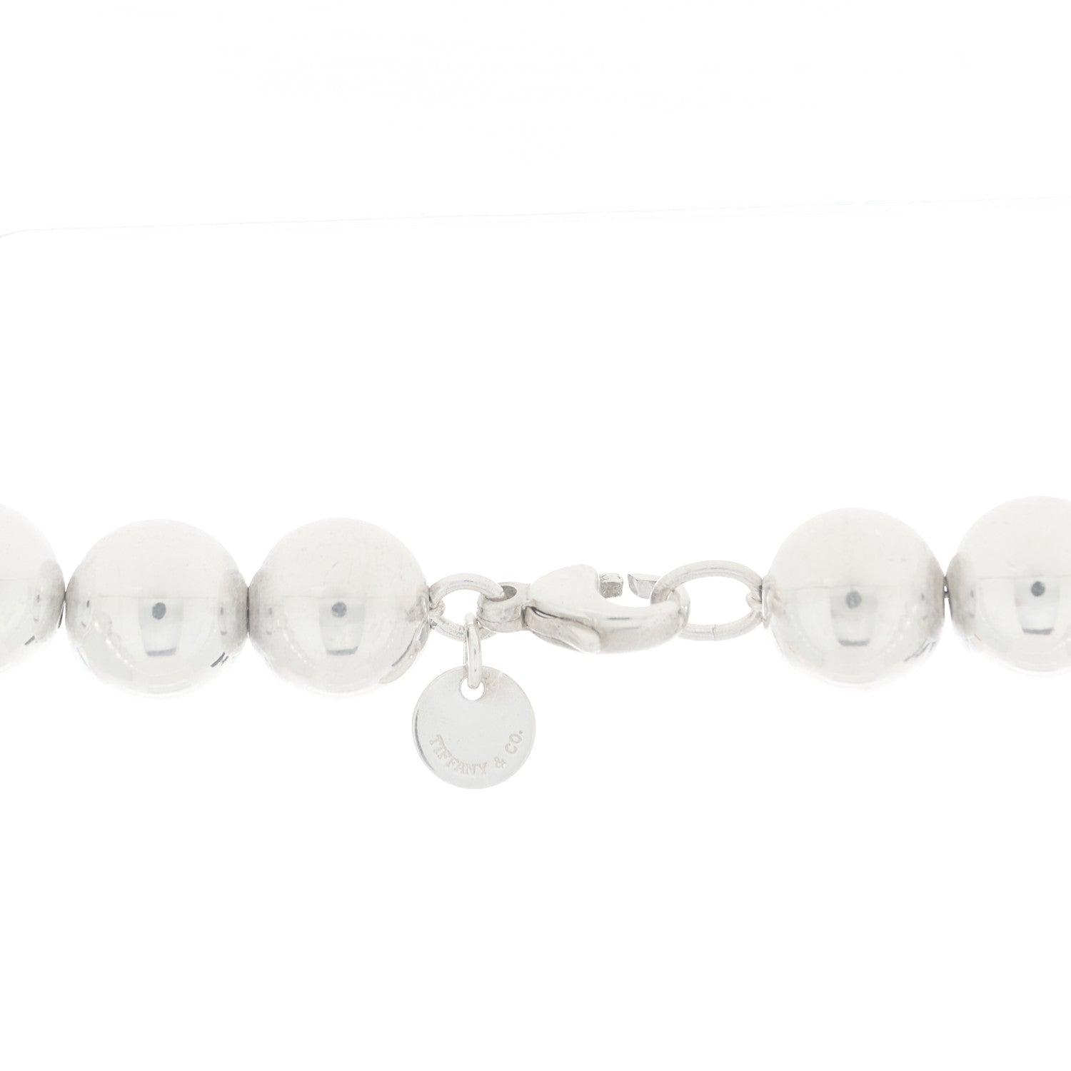 Tiffany Sterling Silver 10mm HardWear Ball Necklace 3 of 4