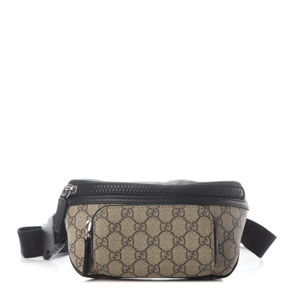 Gucci GG Supreme Monogram Belt Bag Black 1 of 22