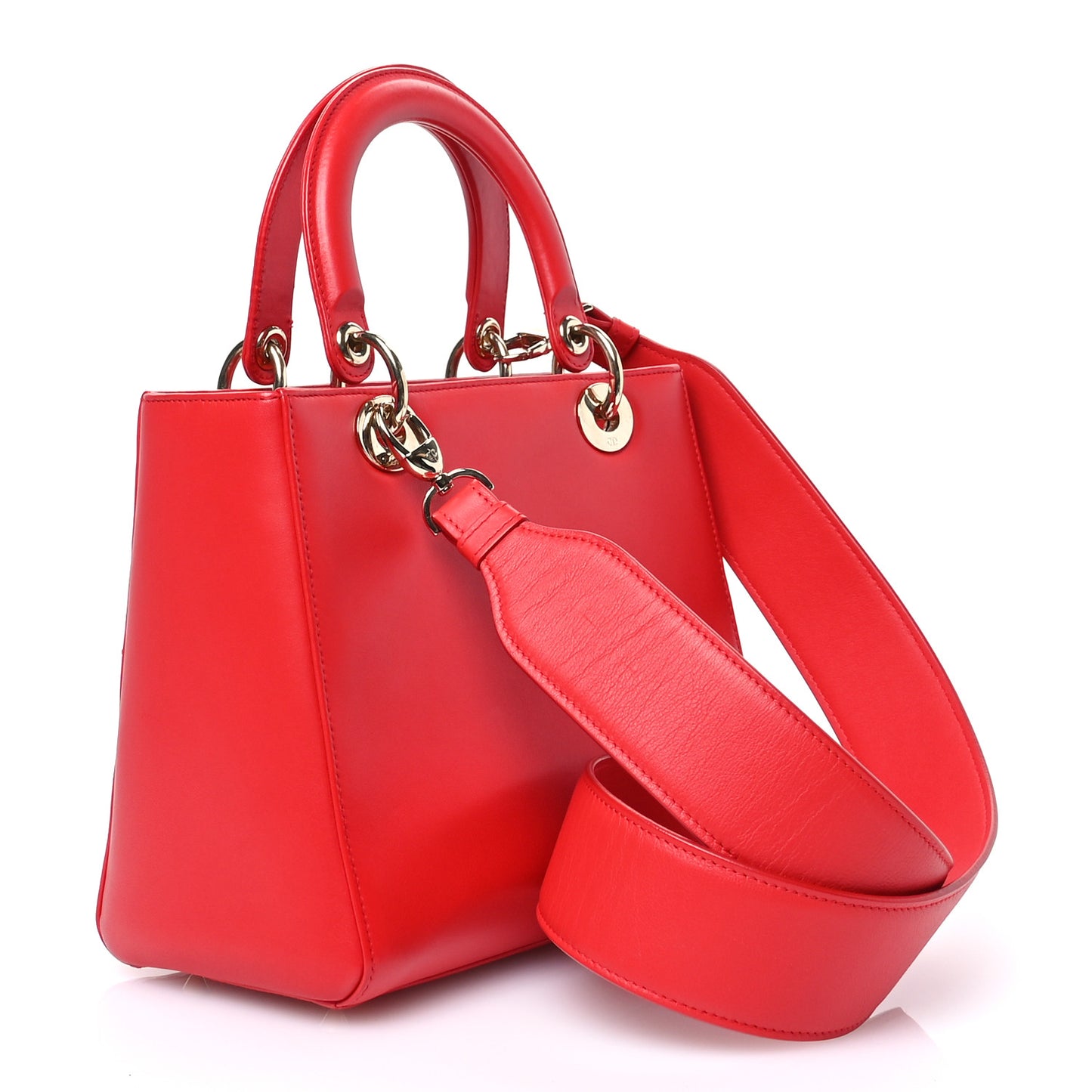 Calfskin Niki De Saint Phalle Medium Supple Lady Dior Red