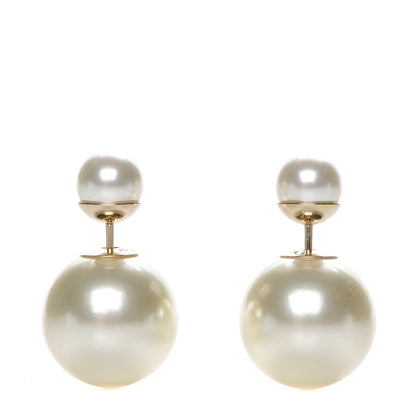 Christian Dior Pearl Mise En Dior Tribal Earrings 1 of 5
