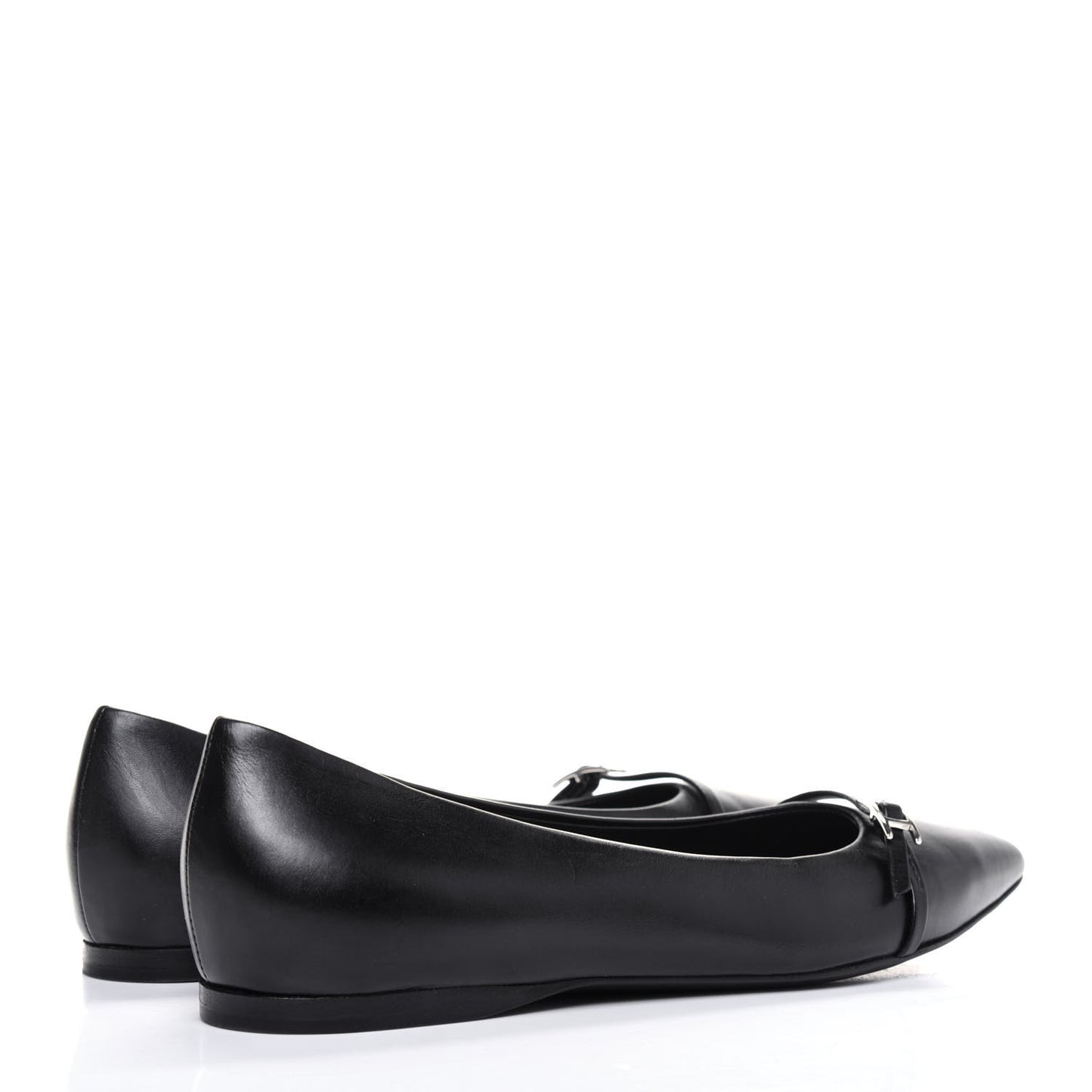 Calfskin Laura Ballerina Flats 36.5 Black