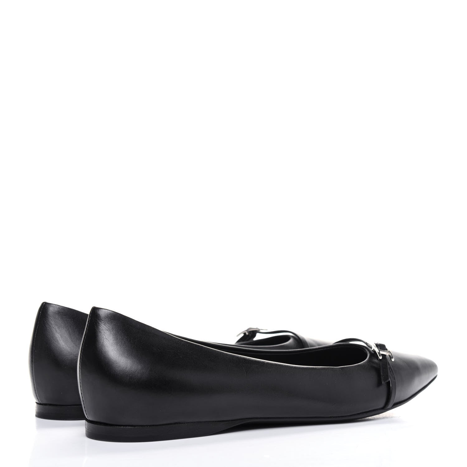 Hermes Calfskin Laura Ballerina Flats 36.5 Black 4 of 9