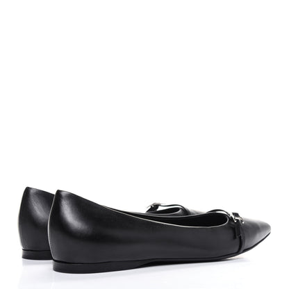 Hermes Calfskin Laura Ballerina Flats 36.5 Black 4 of 9