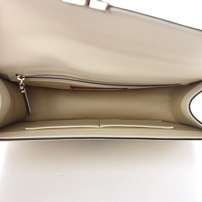 Valentino Garavani Vitello Medium Glam Lock Rockstud Flap Light Ivory 5 of 12